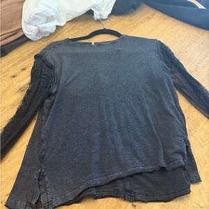 Free People Black Denim Jacket
